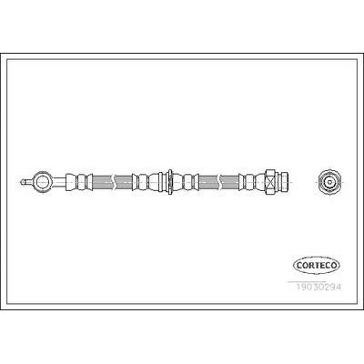 Brzdová hadica CORTECO 19030294