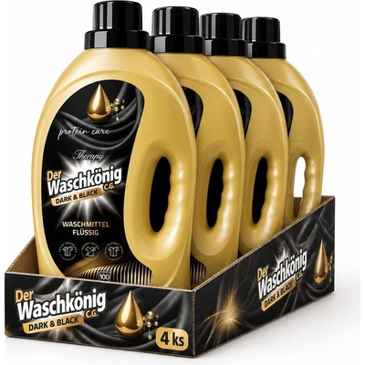 Waschkönig prací gel Protein Care Dark & Black 4 × 3 l 100 PD