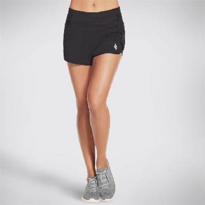 Skechers Дамски къси панталони Skechers GoPro Run Shorts Womens - Black