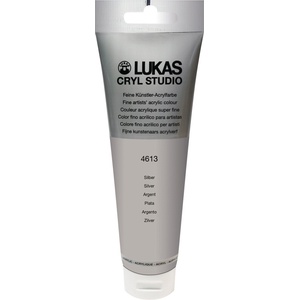 LUKAS Cryl Studio Plastic Tube АКРИЛНА боя Silver 125 ml 1 бр (746130012)