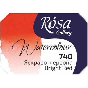 Rosa 343740 Акварелна боя 740 Bright Red 2, 5 ml 1 бр (343740)