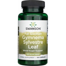 Swanson Gymnema Sylvestre 400 mg 100 kapslí