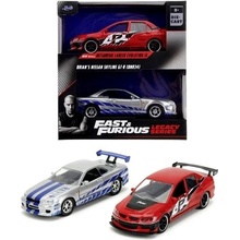 Jada Rychle a zběsile Twin Pack 2006 Mitsubishi Lancer Evo IX + Brianův 2002 Nissan Skyline GTR R34