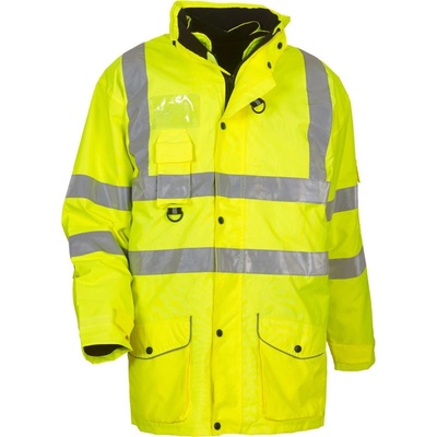 Yoko bunda HVP711 Hi-Vis 7v1 zateplená výstražná žlutáFluorescent