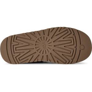 UGG пантофи дамски от велур W Heritage Lace-Up Slipper