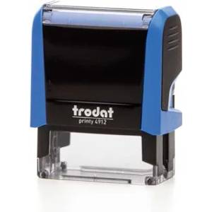TRODAT Печат, TRODAT "Printy 4912", син корпус с черна подложка 4912K (4912-KE-FK)