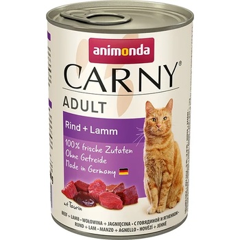 Animonda - Carny Beef Lamb -Консерва за котки с телешко и агнешко месо, 3 броя х 400 гр