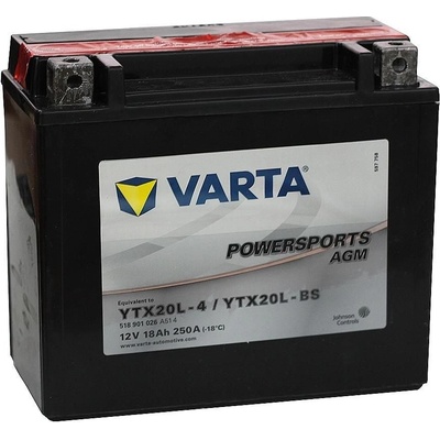 Varta YTX20L-BS, 518901 – Zboží Mobilmania