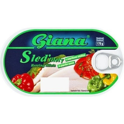 Giana Sleď filety v paprikové omáčce 5 x 170 g
