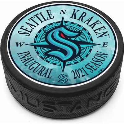 Mustang Puk Seattle Kraken NHL Nautical Compass Puck