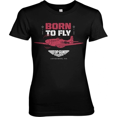 HYBRIS дамска тениска Top Gun - Born To Fly - Black - HYBRIS - PM-5-TGM008-H93-14-BK