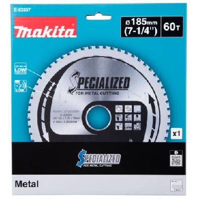 Нож за трион Makita TCT стомана 185x1.25x30 мм 60T E-23357 (E-23357)
