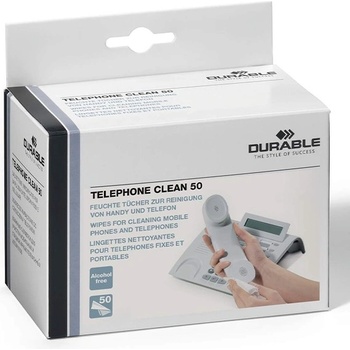 DURABLE Почистваща кърпа durable за мокър телефон 50 броя 578502 (578502)