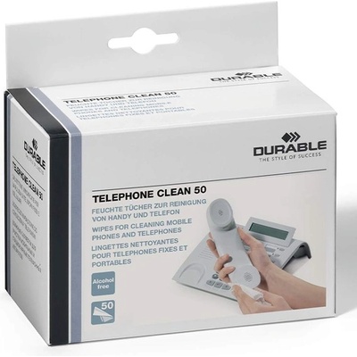 DURABLE Почистваща кърпа durable за мокър телефон 50 броя 578502 (578502)