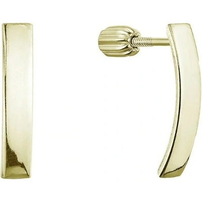 Evolution Group Nežné pozlátené visiace náušnice 61065/AU