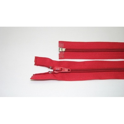 Zips špirála deliteľný 5mm - dĺžka 40cm,farba červená