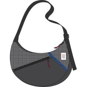 Topo Designs Чанта за кръст Topo designs Moonlight Crossbody Bag Shoulder bag - Black / Grid - размер 4 l (510-5451-0711)