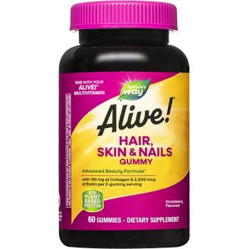 Nature's Way Алайв Коса Кожа и Нокти Гъми 390 mg 60 желирани таблетки | Nature’s Way (11534)