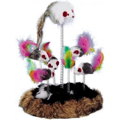 NOBBY ДРАСКАЛКА ЗА КОТКИ СЪС СЕДЕМ МИШКИ НА ПРУЖИНИ 80030