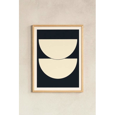 MADO Plakát "Half Circles I – Blue" od Niny Bruun 30 x 40 cm