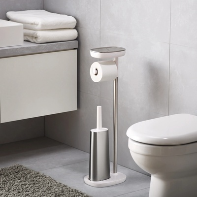 Joseph Joseph WC stojan Bathroom EasyStore bílá/nerez