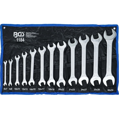 BGS Technic Sada obojstranných plochých kľúčov 6 x 7 - 30 x 32 mm 12-dielna BGS 1184