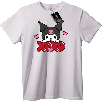 NOONEBRAND Тениска XOXO Skull Любов - 5XL, Black