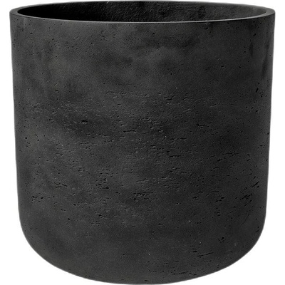 Pottery Pots Květináč Charlie Black Washed L 25 x 24 cm