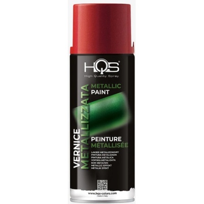 HQS farba v spreji efekt metalíza 400 ml červená