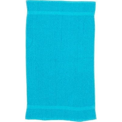 Towel City Luxusní froté ručník s jemným dlouhým vlasem 550 g/m modrá azurová 50 x 90 cm