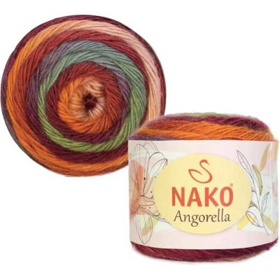 Nako Pletací příze Nako Angorella 87529 - oranžovovínová