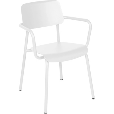 Fermob Studie s područkami Bílá hliníková zahradní židle