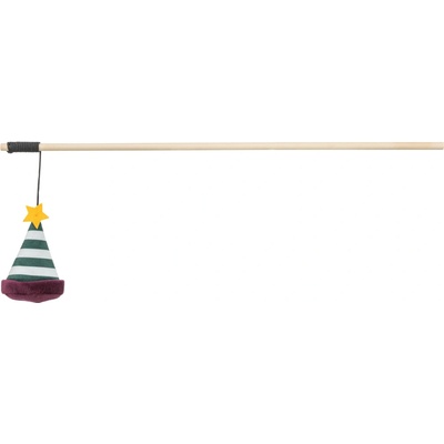 Trixie Xmas Hat Rod, hrací prút s čiapočkou , s catnipom, 46 cm