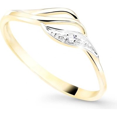 Cutie Jewellery gold Designově dámský prsten Z8023 ze zlata se zirkonem Žlutá