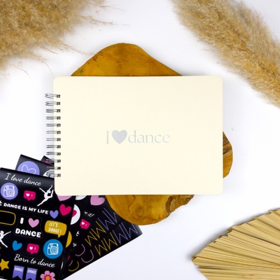 Drasca Art EOOD Fotoalbum pro tanečnici I love Dance | Originální dárek pro tanečnici,taneční skupiny