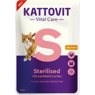 Kattovit Vital Care Sterilised kuře 85 g