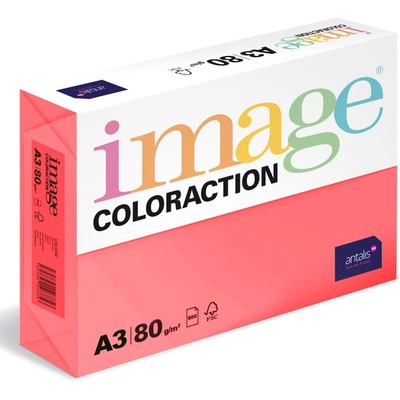 ANTALIS Barevný papír Image Coloraction A3 80g reflexní růžová 500 ks 119160