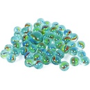 Cvrnkací skleněné kuličky 50 + 1