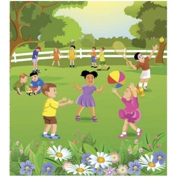 DIMEX ART s. r. o Флизелинов фототапет деца в градината 225 x 250 см