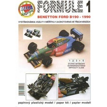 Formule 1: Benetton Ford B190 - 1990/papírový model