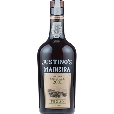 Justino's Madeira Verdelho Single Cask 2005 20% 0,5 l (čistá fľaša)