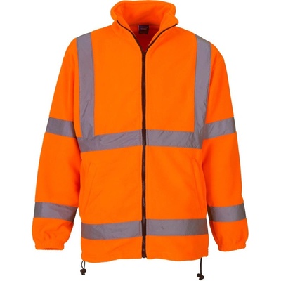 Yoko bunda HVK08 Hi-Vis fleecová výstražná oranžová Fluorescent