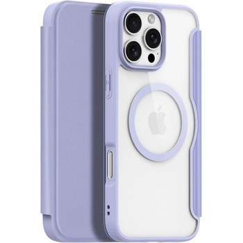 Dux Ducis iPhone 16 Pro Max DUX DUCIS SKIN X PRO Стоящ калъф с кожен ефект FLIP, MagSafe, LILA GP-161978 (GP-161978)