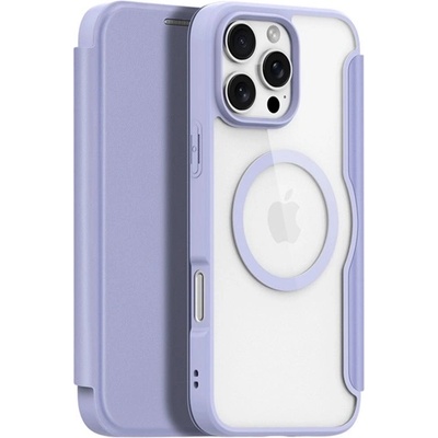 Dux Ducis iPhone 16 Pro Max DUX DUCIS SKIN X PRO Стоящ калъф с кожен ефект FLIP, MagSafe, LILA GP-161978 (GP-161978)