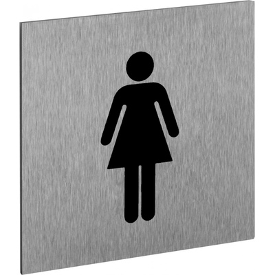 Walteco Symbol "WC-ženy", 60x60mm, nerez, samolepka , 20875