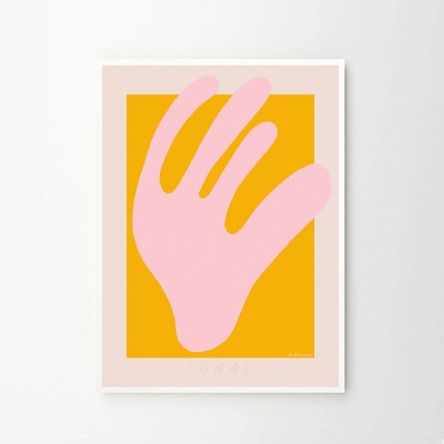 Moikka Plagát Pink Coral by Madelen Möllard 50x70