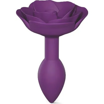 Love to Love Open Rose Butt Plug Size S Purple