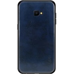 MOFI Samsung J4 Plus MOFI силиконов калъф за телефон с ефект на кожа, ТЪМНОСИНЬО (GP-83102)