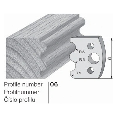 IGM profil 006 - pár omezovačů 40x4mm SP