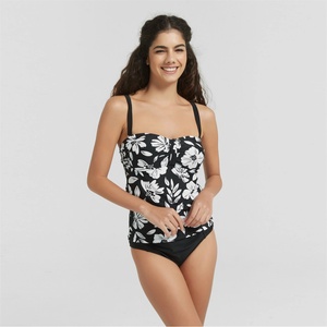 Be You Women's Bandeau Tankini - Floral Mono
